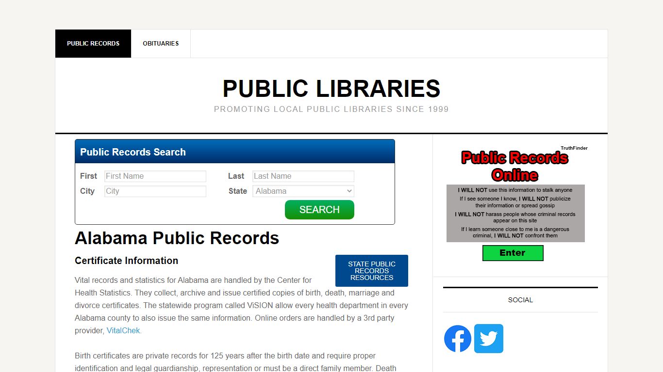 Alabama Public Records